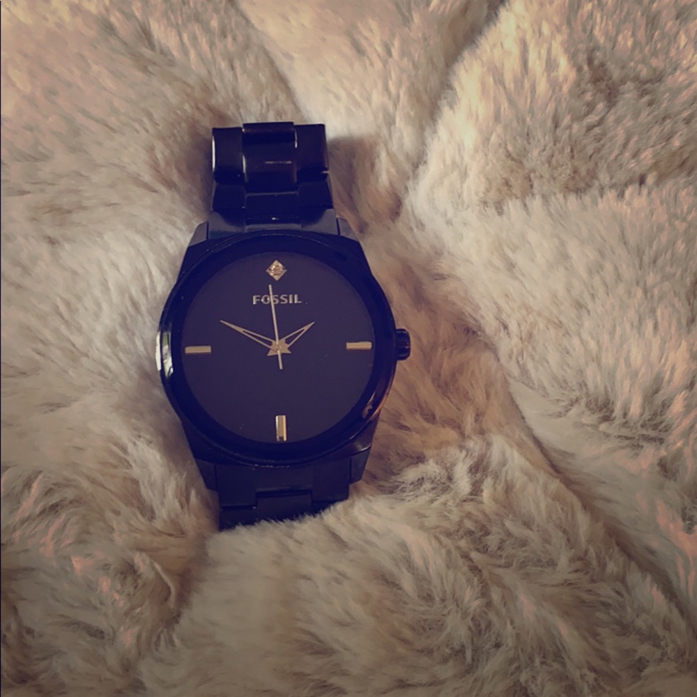 Women’s fossil lathes face watch